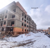 Ход строительства дома секция 2 в ЖК Корица -