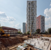 Ход строительства дома 1 в ЖК Малевич -