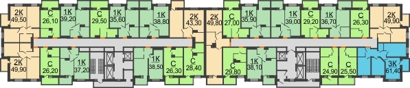 ЖК Zапад (Запад) - планировка 2 этажа