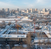 Ход строительства дома 1 в ЖК Страна. Тополёвая -