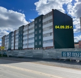 Ход строительства дома 3.3 в ЖК По ул. 65 Лет Победы -