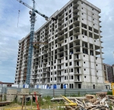 Ход строительства дома 30 в ЖК Левобережный -