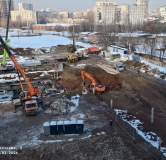 Ход строительства дома 5, секция 2.3, 2.4 в ЖК Красное Яблоко -